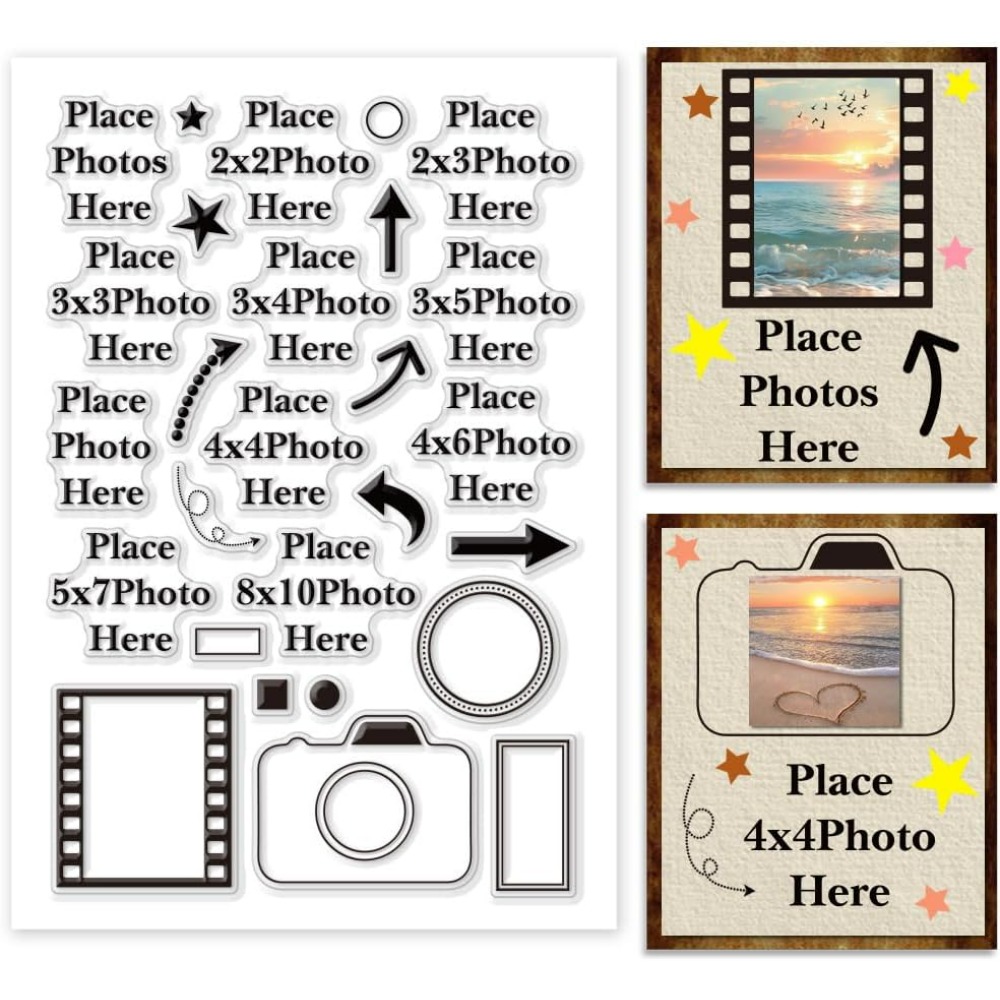 Picture Frame - ضع الصورة هنا ختم واضح السهم