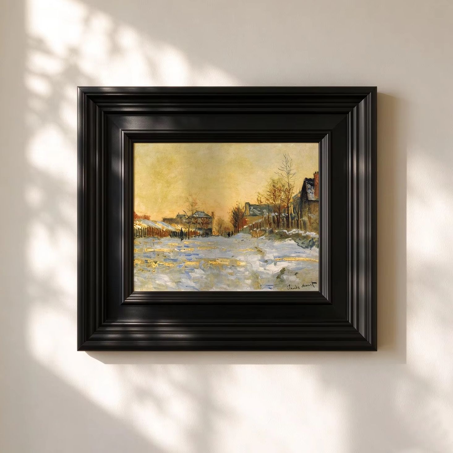 Picture Frame - إطار صور خشبي أسود عصري بتصميم