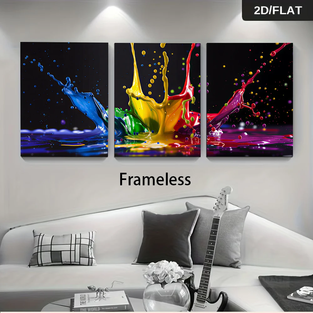 Abstract Canvas Set - مجموعة من ثلاث لوحات فنية عصرية