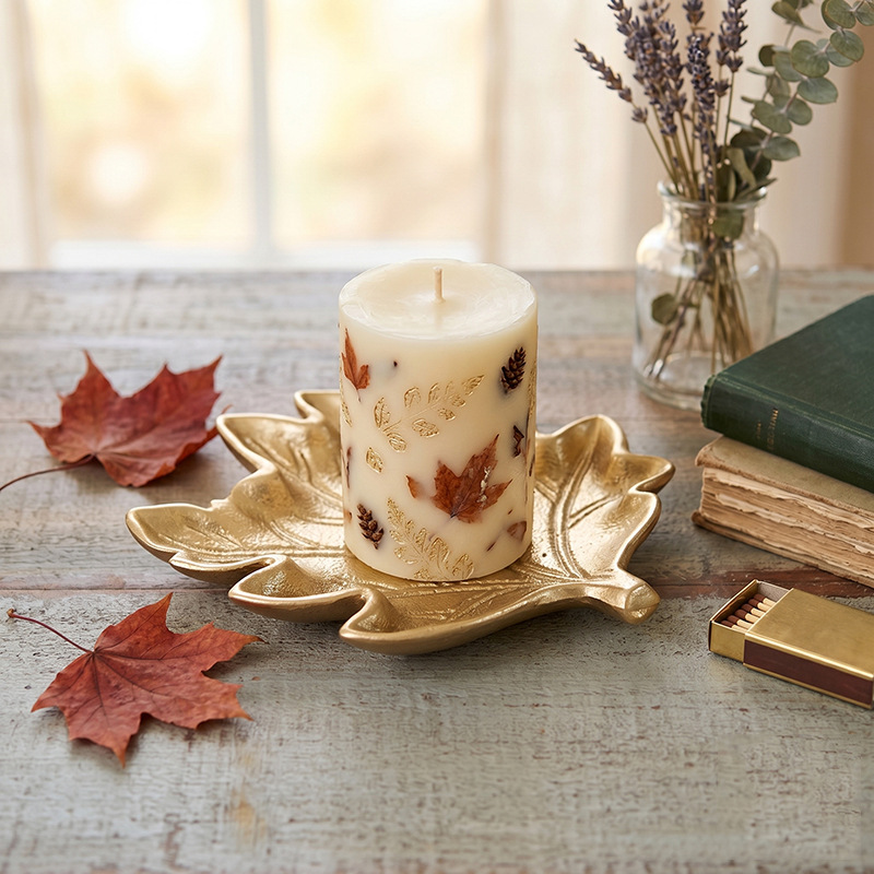 صينية زخرفية ذهبية عتيقة، حامل - مراجعة Candle Holder Decor وسعره