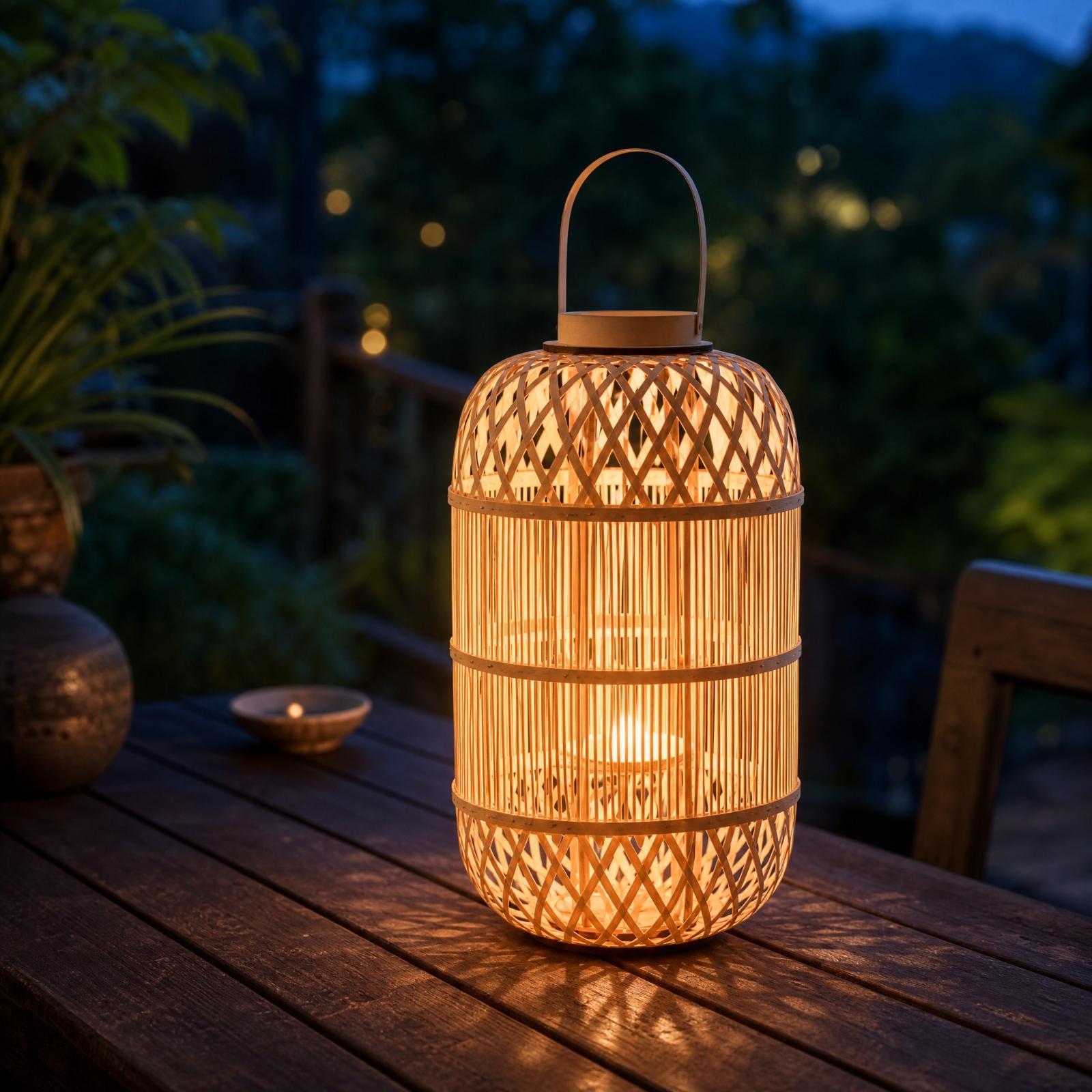 فانوس شموع زخرفي من الخيزران ل - مراجعة Candle Holder Decor وسعره