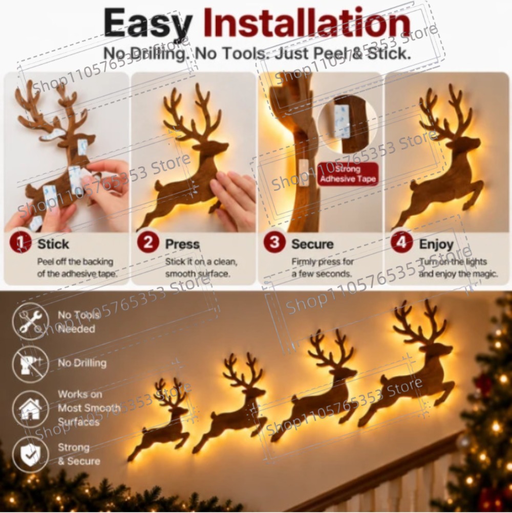ديكور عيد الميلاد 2027: ملصقات - مراجعة Wall Sticker وسعره