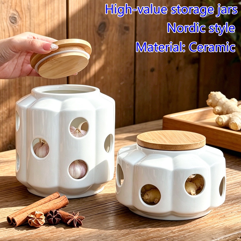 جرة تخزين سيراميك جديدة بتصميم - مراجعة Candle Holder Decor وسعره
