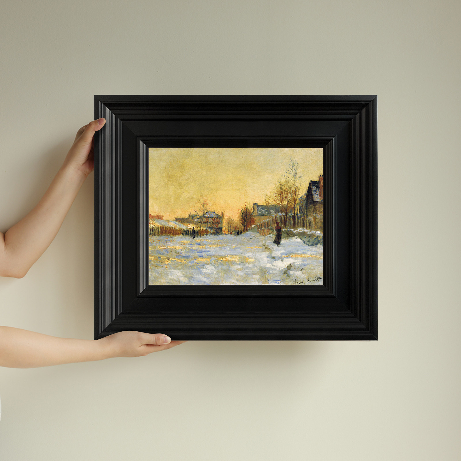 إطار صور خشبي أسود عصري بتصميم - مراجعة Picture Frame وسعره
