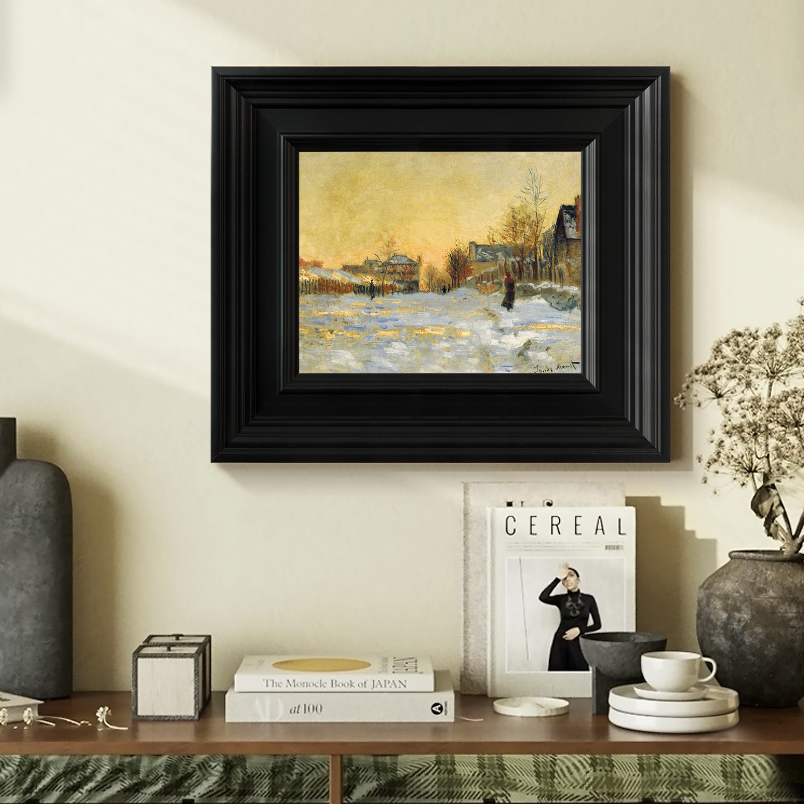 إطار صور خشبي أسود عصري بتصميم - مراجعة Picture Frame وسعره