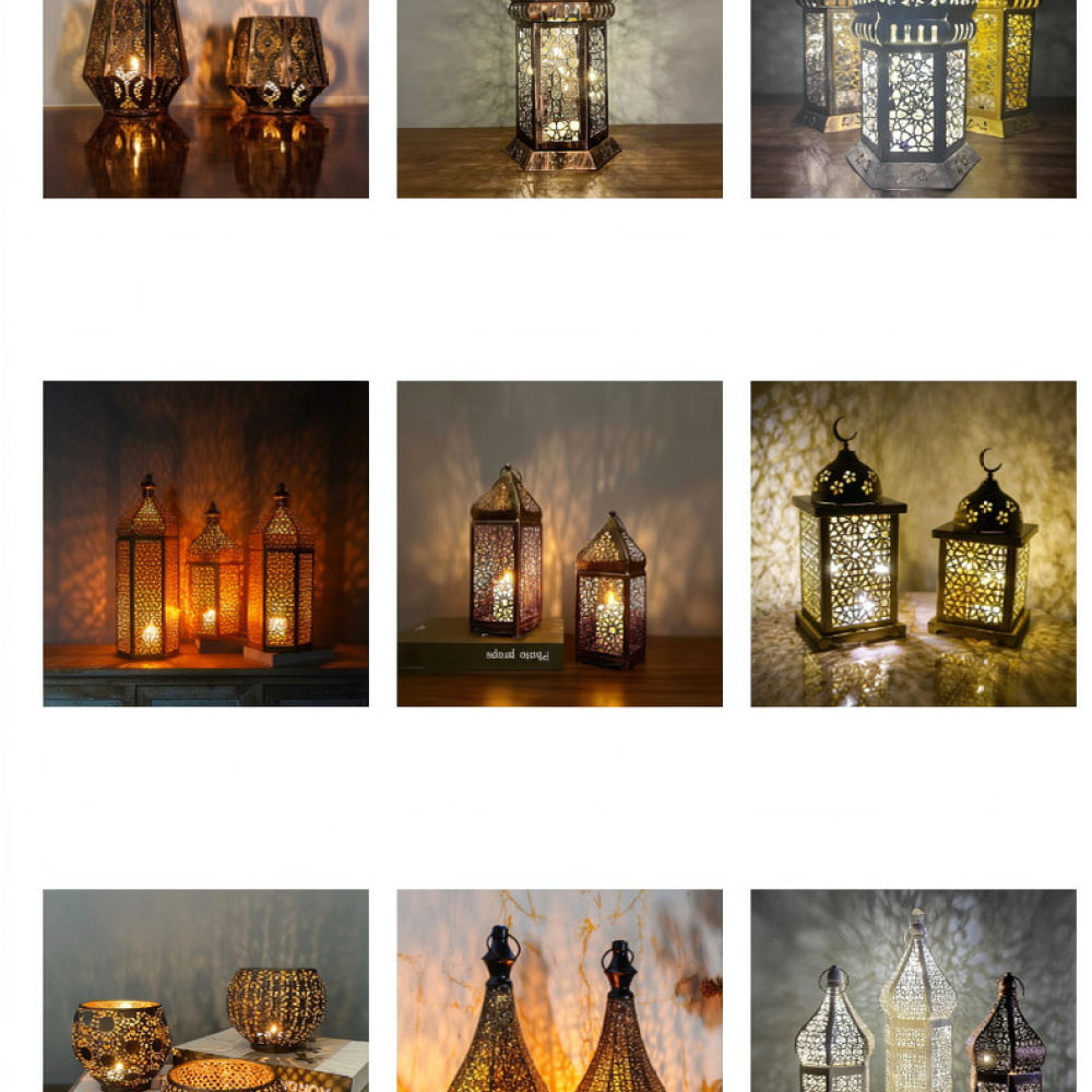 فانوس شموع مغربي ريفي من الحدي - مراجعة Candle Holder Decor وسعره