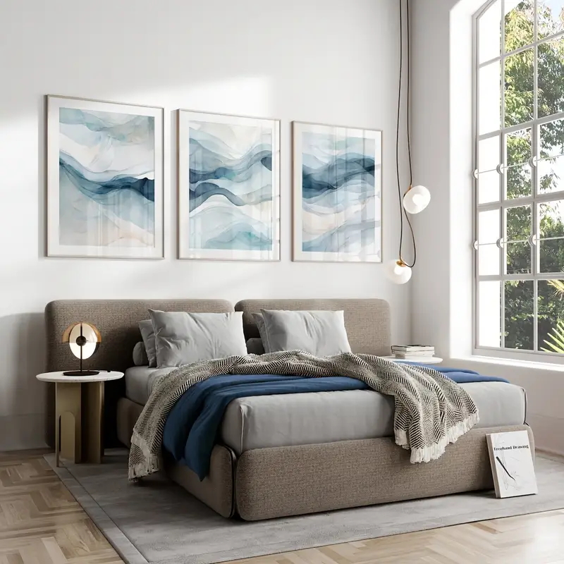 3 قطع/مجموعة طباعة قماشية بسيط - مراجعة Abstract Canvas Set وسعره