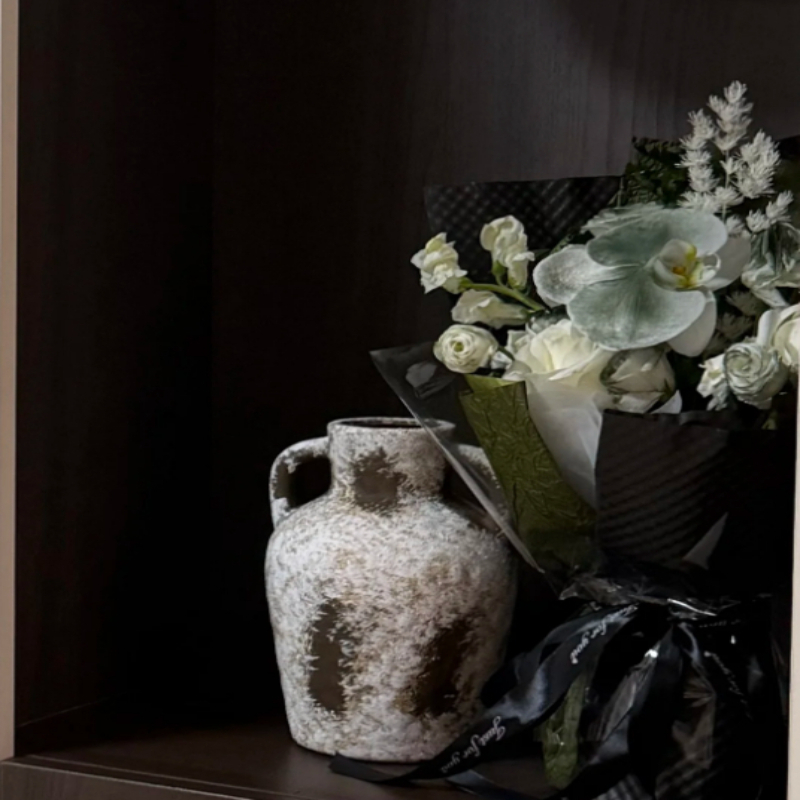 مزهرية فخارية خشنة، تحف يدوية، - مراجعة Vase Decor وسعره