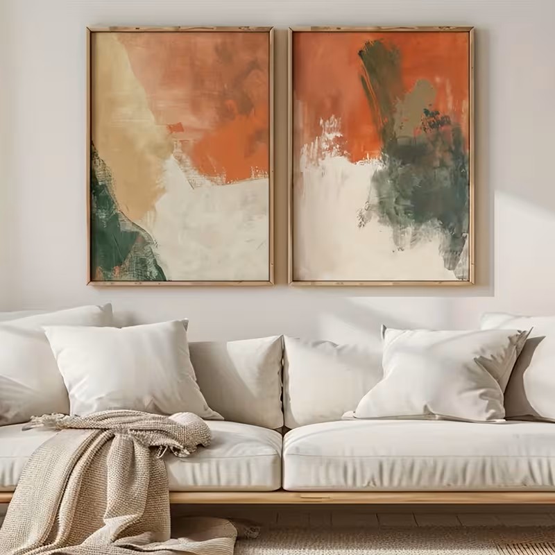 مجموعة لوحات فنية تجريدية على  - مراجعة Abstract Canvas Set وسعره