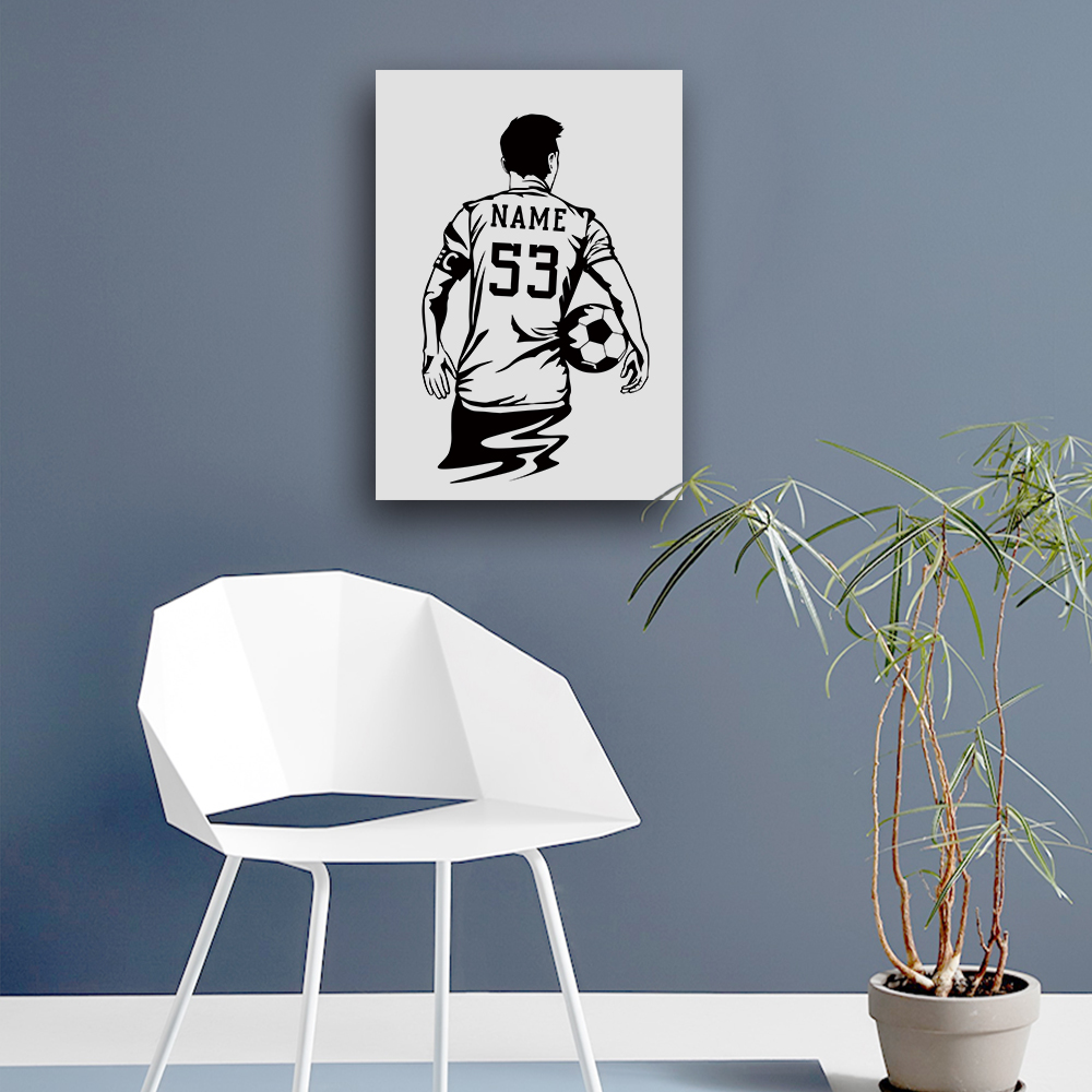 1 قطعة لاعب كرة القدم تخصيص اس - مراجعة Picture Frame وسعره